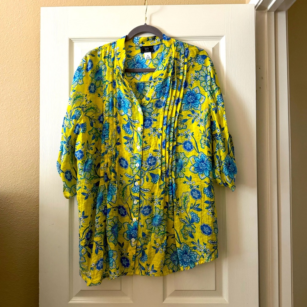 Floral Linen Tunic by Lark Lane